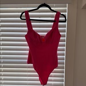 Astr Bright Pink bodysuit